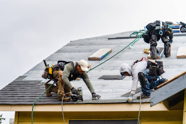 Professional Roofing technician working in Newton Upper Falls, MA